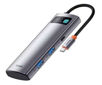 Stacja dokująca do laptopa Baseus 7w1 Hub USB-C (2xUSB 3.0, HDMI, USB-C PD)